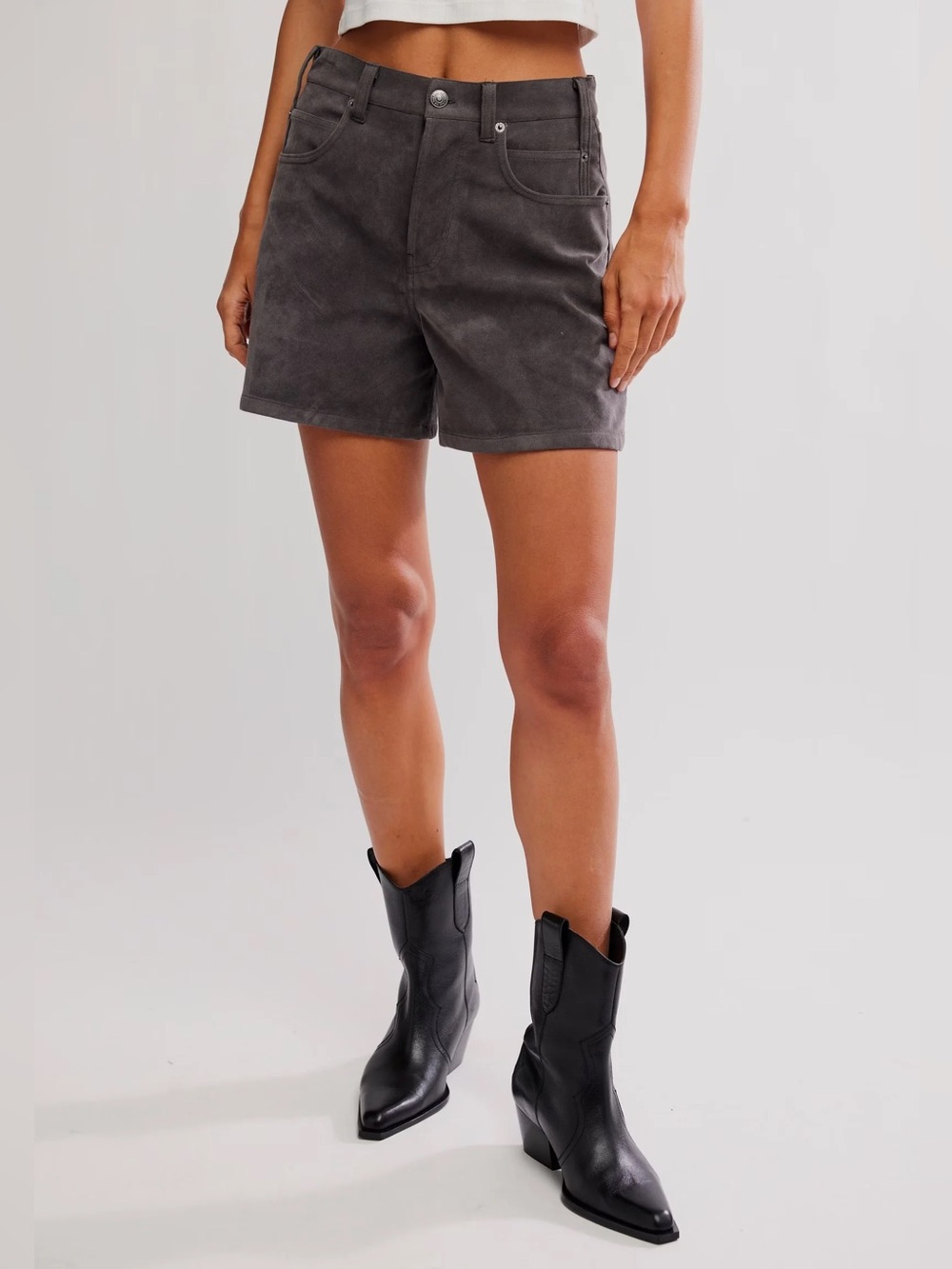 Free People Tippi Vegan Suede Shorts NWT